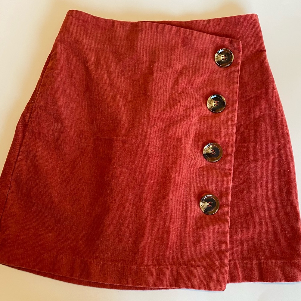 Rust-Orange Skirt (Size Small)